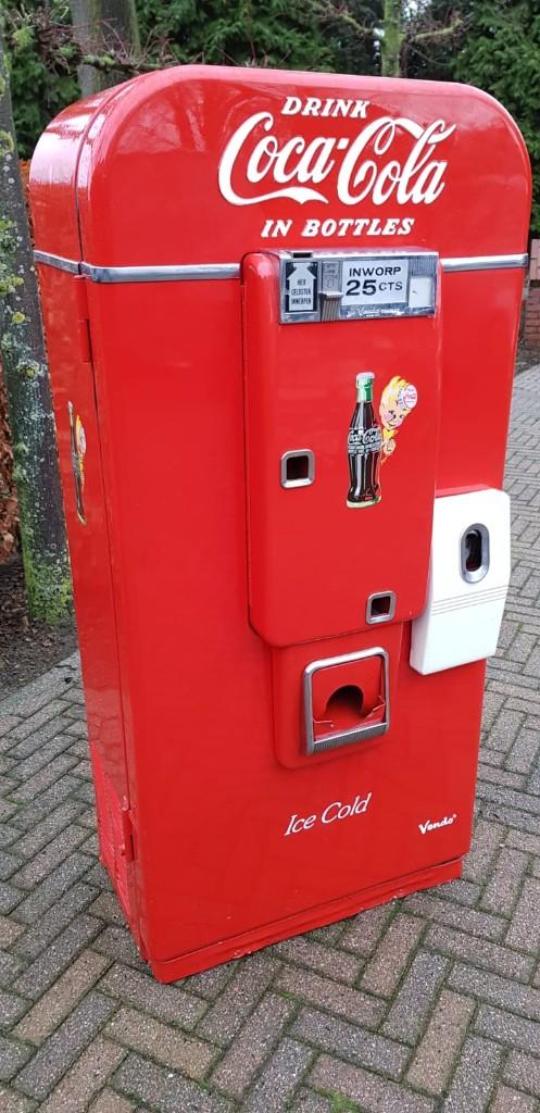 Coca Cola Vendo flesjes automaat koelkast sixties fifties, Ophalen, Gebruikt