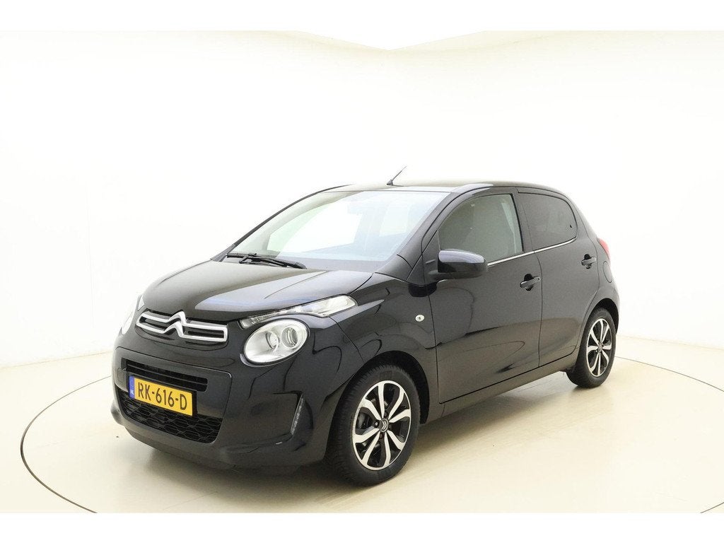 Citroën C1 1.0 VTi Shine Automaat | Climate Control | Getin, Gebruikt, 4 stoelen, C1, Zwart