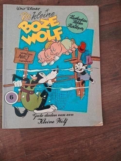 Stripboek de kleine boze wolf, Eén stripboek, Ophalen of Verzenden, Gelezen, Walt Disney