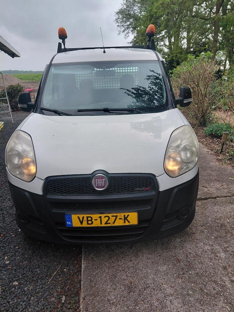 Fiat Doblo C 1.6 2013, Auto's, Bestelauto's, 4 cilinders, Wit, Origineel Nederlands, Overige kleuren