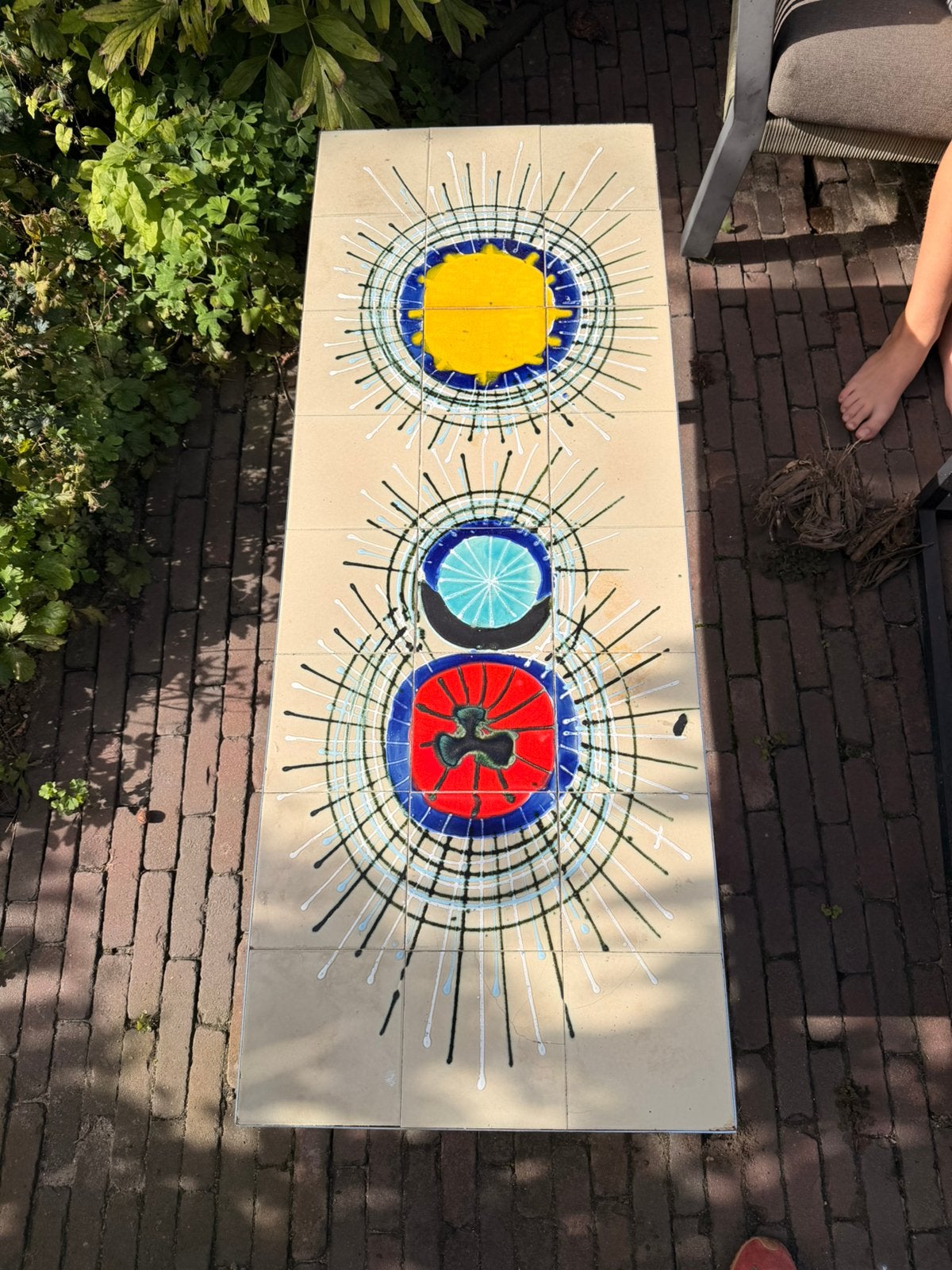 Belarti tafel 122 x 46, Huis en Inrichting, Ophalen, 100 tot 150 cm, Zo goed als nieuw, 25 tot 50 cm