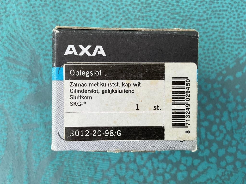 AXA oplegslot / bijzetslot SKG goedgekeurd, Ophalen of Verzenden, Gebruikt, Rvs, Slot