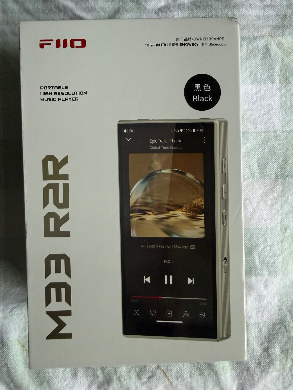 FIIO M33 R2R Draagbare HiFi-Audiospeler, Ophalen, Zwart, Zo goed als nieuw, Overige types