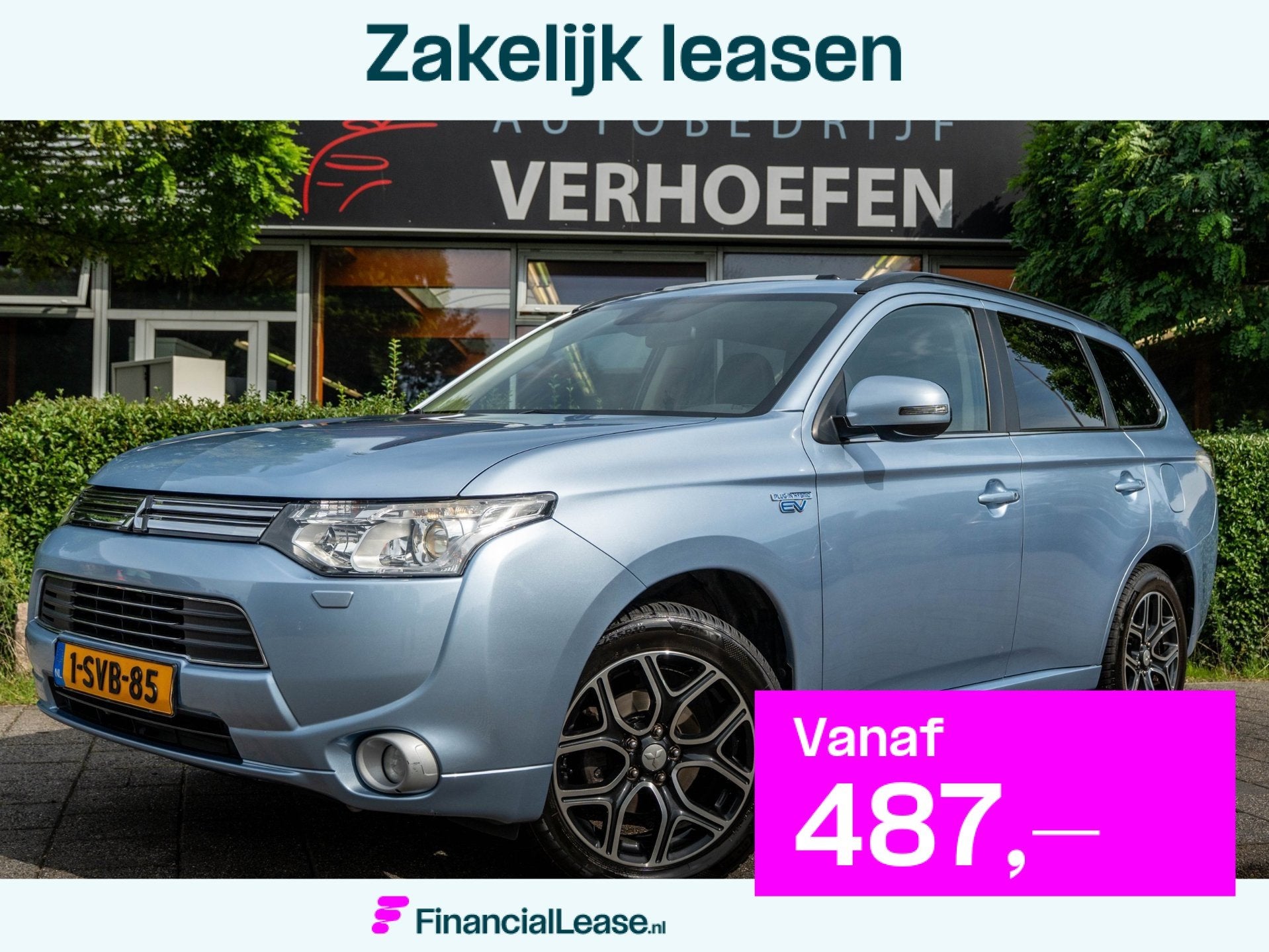 Mitsubishi Outlander 2.0 PHEV Instyle+ PANORAMADAK/STOEL VER, Zwart, 4 cilinders, Blauw, Vierwielaandrijving