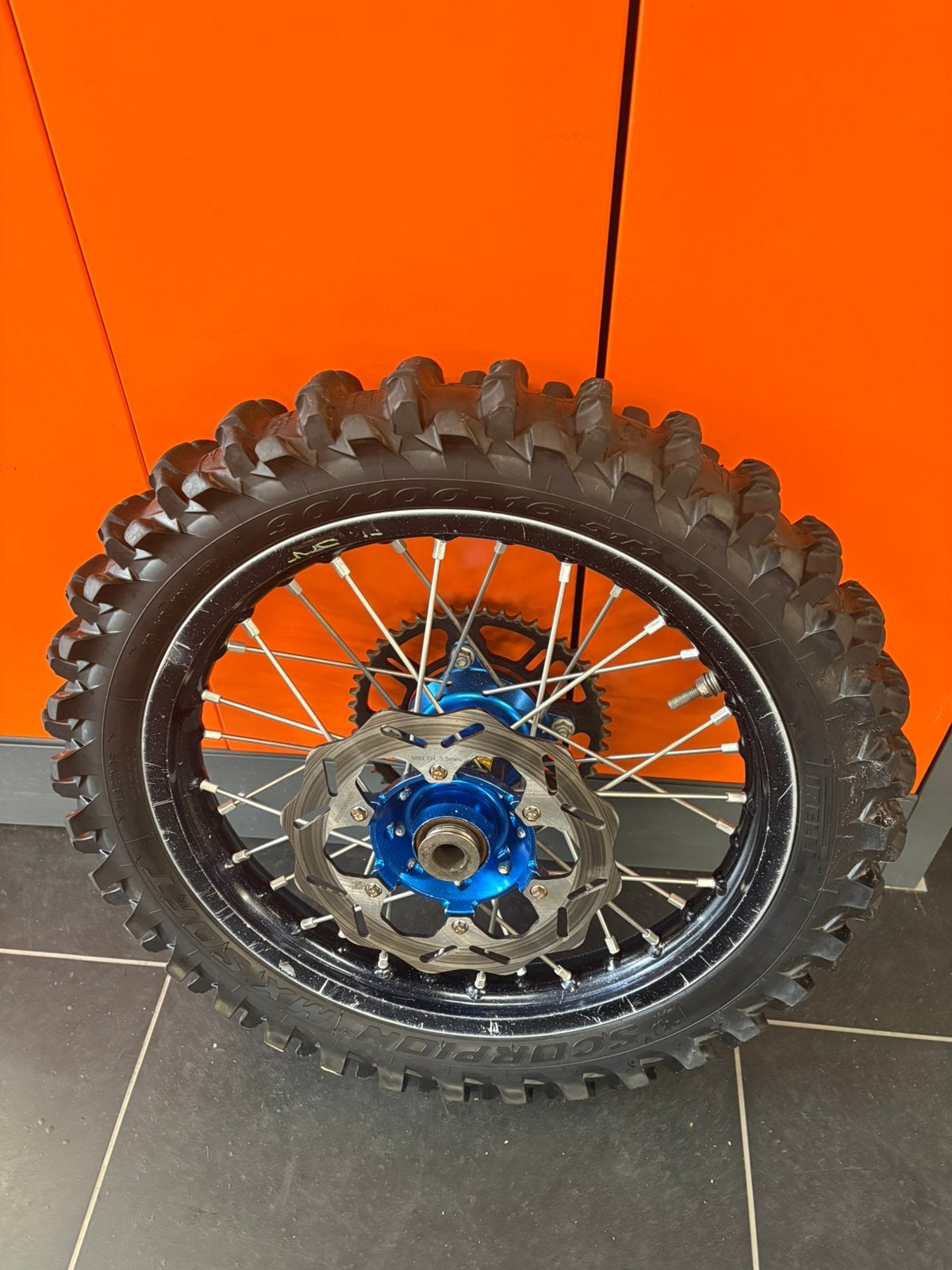 16 inch klein achterwiel 85cc ktm husqvarna gasgas t/m 2024, Ophalen, Gebruikt