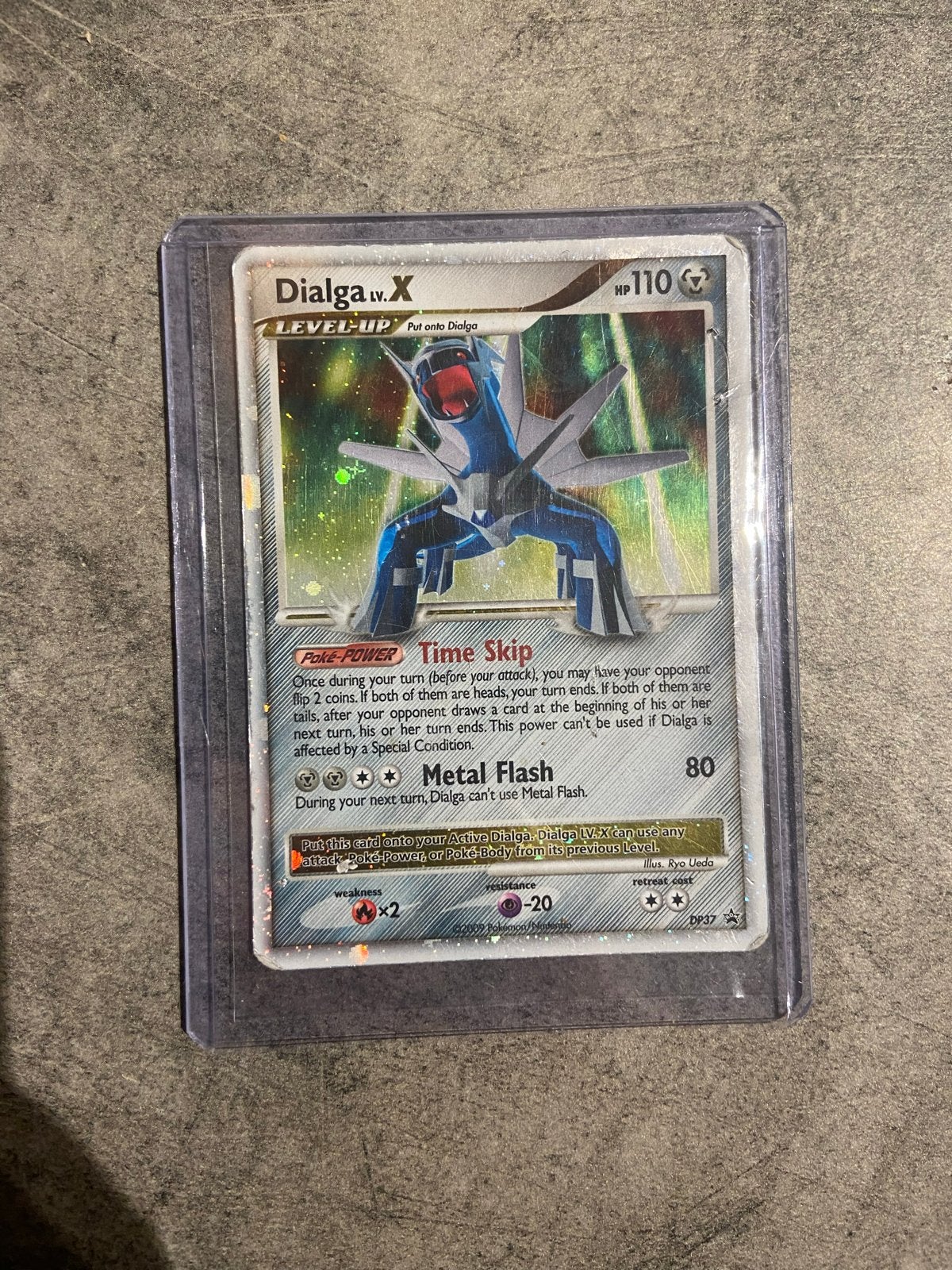 Dialga LV.X Pokémon Kaart - Platinum Base Set, Verzenden, Zo goed als nieuw, Losse kaart, Foil