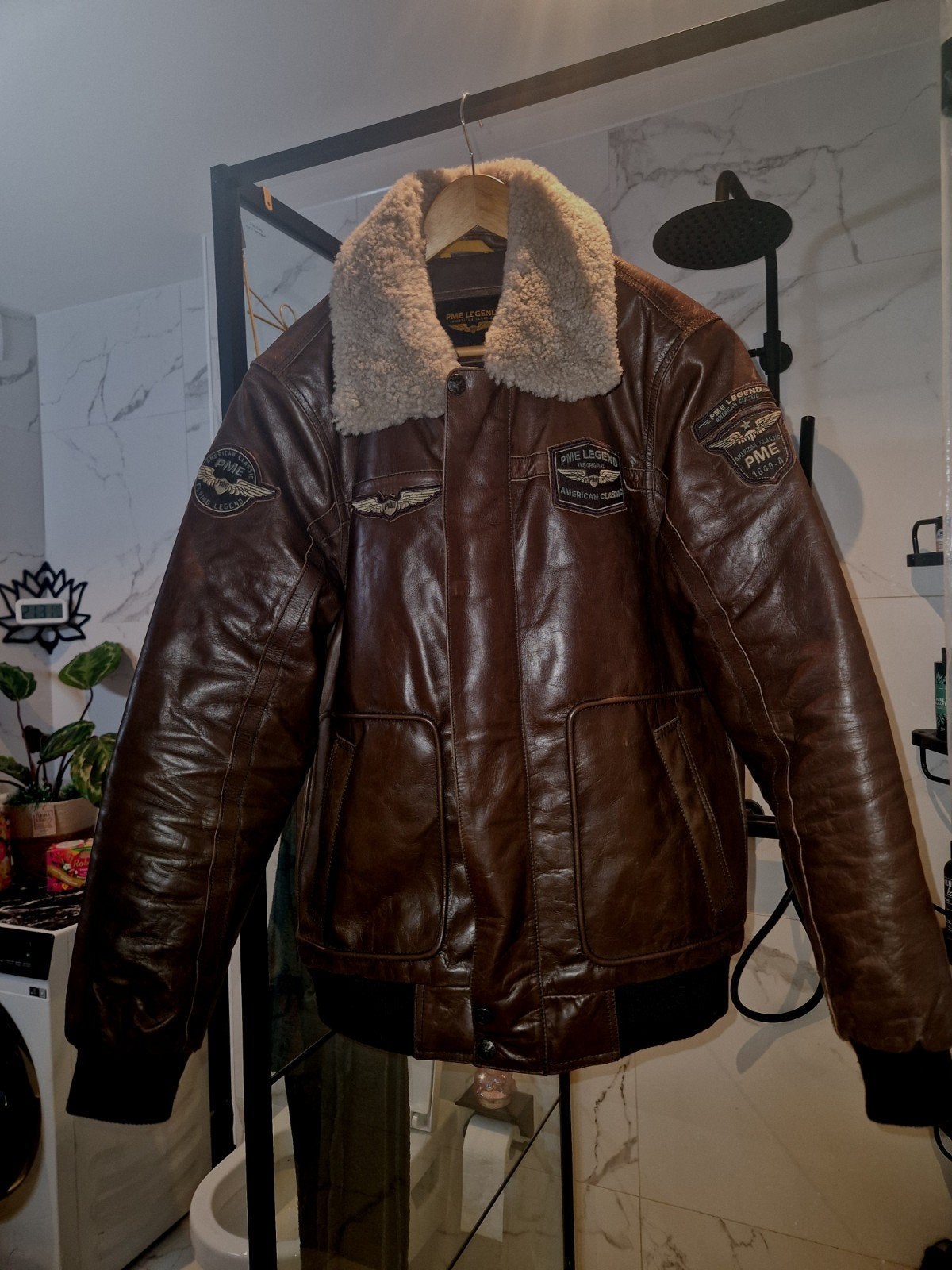 PME Legend Hudson Bomber Leren Jas Maat M, Kleding | Heren, Jassen | Winter, Bruin, Maat 48/50 (M), Ophalen of Verzenden, Zo goed als nieuw