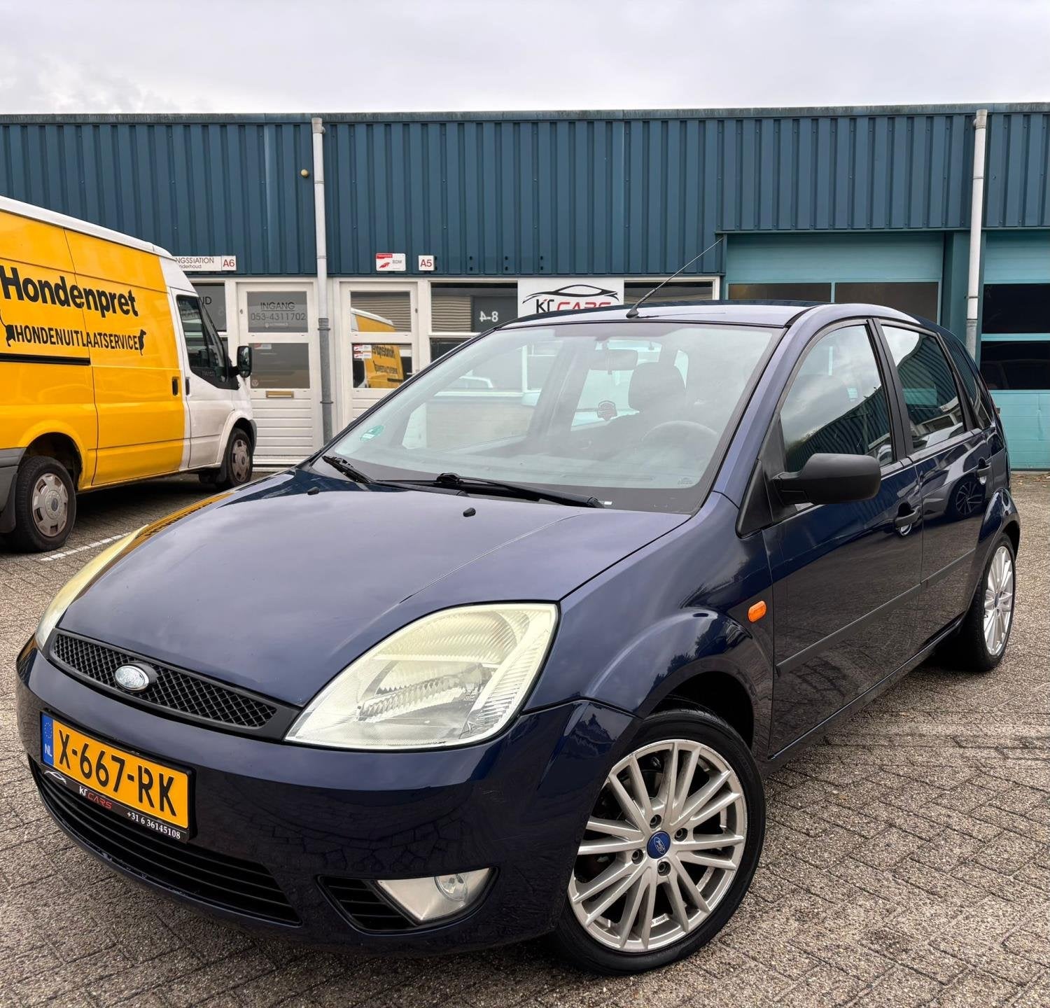 Ford Fiesta 1.4-16V Ambiente | APK | LM Velgen | Airco | Tre, Auto's, Ford, Voorwielaandrijving, 15 km/l, 4 cilinders, Blauw
