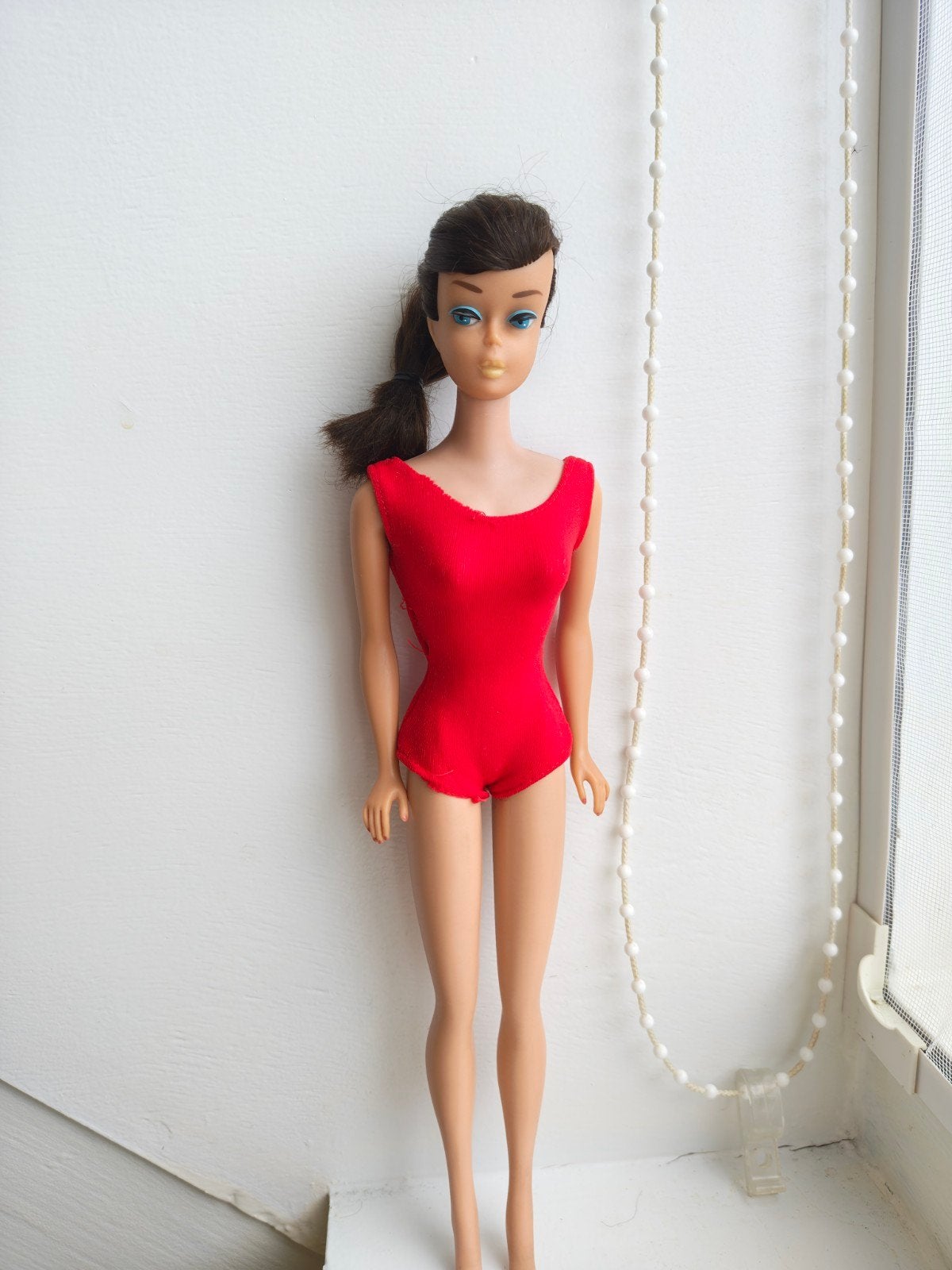 vintage swirl ponytail barbie 1964 – brunette, Ophalen of Verzenden, Zo goed als nieuw, Kleertjes