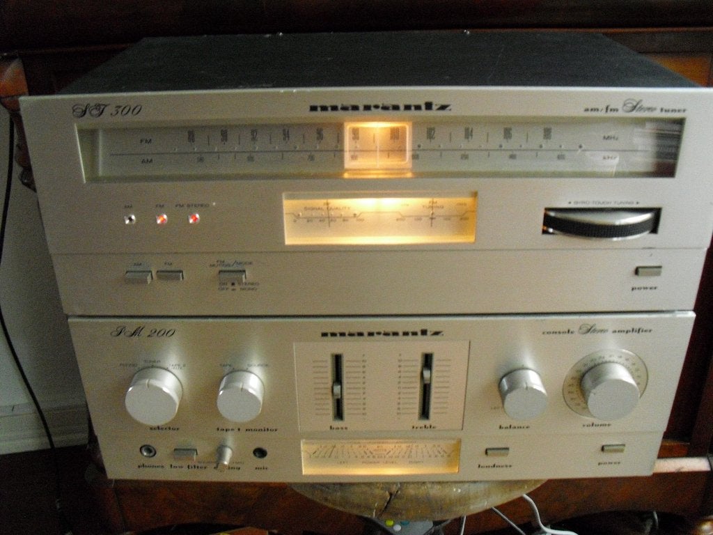 Vintage Marantz PM 200 Versterker en ST300 Tuner, Marantz, Gebruikt, Ophalen of Verzenden, Minder dan 60 watt