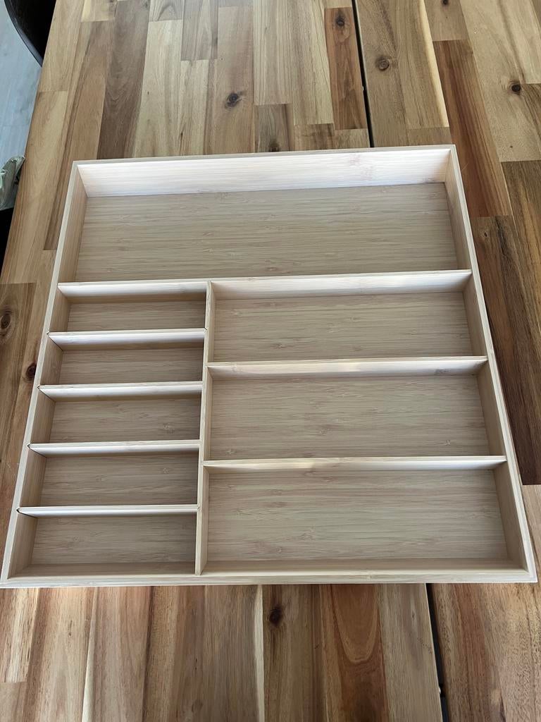 Ikea UPPDATERA besteklade 52x50 bamboe, Ophalen, Zo goed als nieuw, Hout, Los bestek