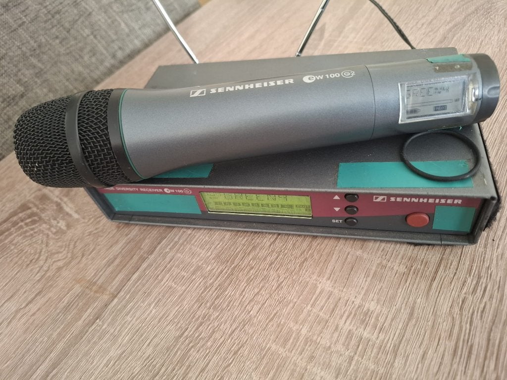 Zendermicrofoon Sennheiser EW100 G2+E855 Dynamic Microphone, Muziek en Instrumenten, Microfoons, Ophalen, Gebruikt, Zangmicrofoon
