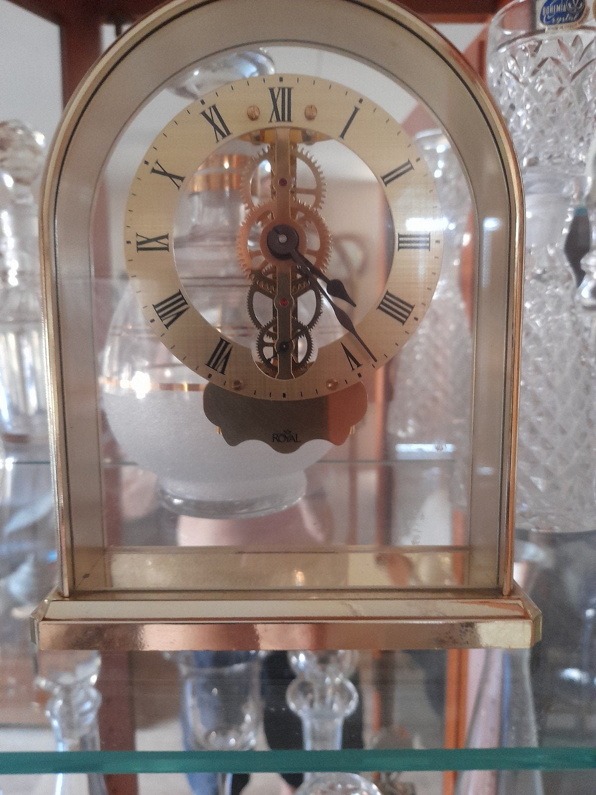 Royal Skelet Klok - Elegante Tafelklok met Zichtbaar Uurwerk, Ophalen of Verzenden