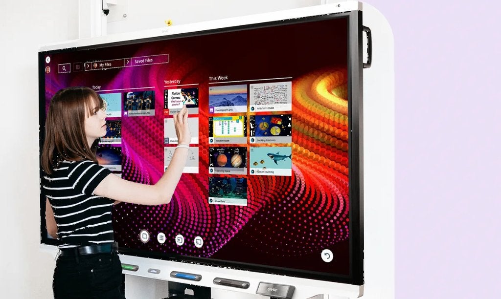 75" SMART Board met 4K Logitech MeetUp camera, Ophalen of Verzenden, Mobiel, Gebruikt, Digiboard