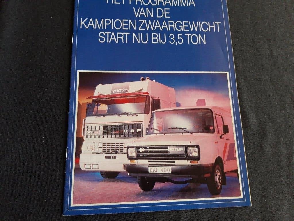 folder - poster DAF programma RAI 1990 editie ,, Ophalen of Verzenden, Zo goed als nieuw, Overige merken, DAF Trucks