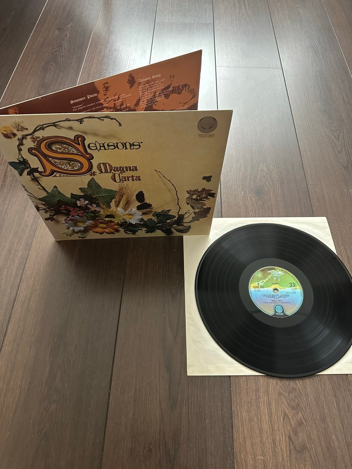 Magna Carta - Seasons LP (1970) Folk Rock Vinyl, LP, Gebruikt, Originele persing, Ophalen of Verzenden