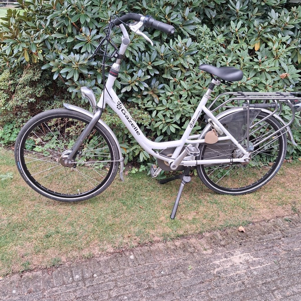 Witte Gazelle damesfiets 26", Ophalen, Gebruikt, 47 tot 50 cm, Versnellingen