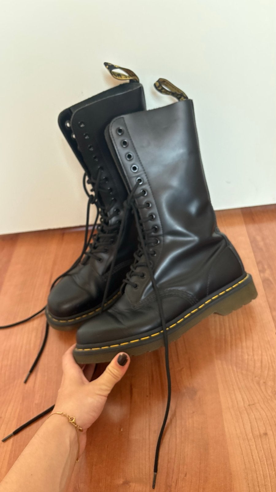 Dr. Martens 1B99 laarzen maat 39, Ophalen of Verzenden, Gedragen, Zwart, Hoge laarzen