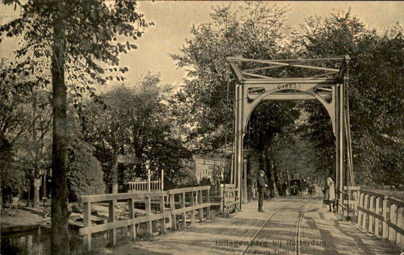 Rooterdam - Hillegersberg - Plaats Tivoli, Ophalen of Verzenden, Voor 1920, Gelopen, Zuid-Holland