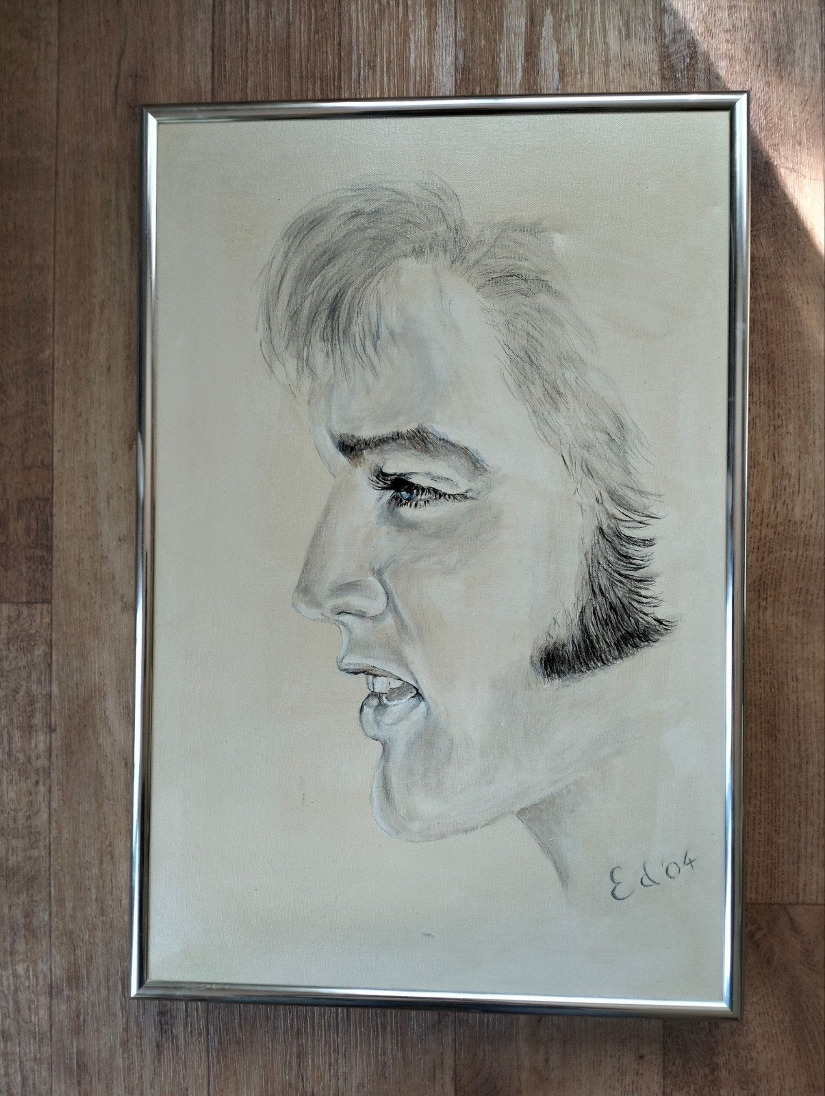 Elvis Presley tekening/schilderij, Ophalen of Verzenden