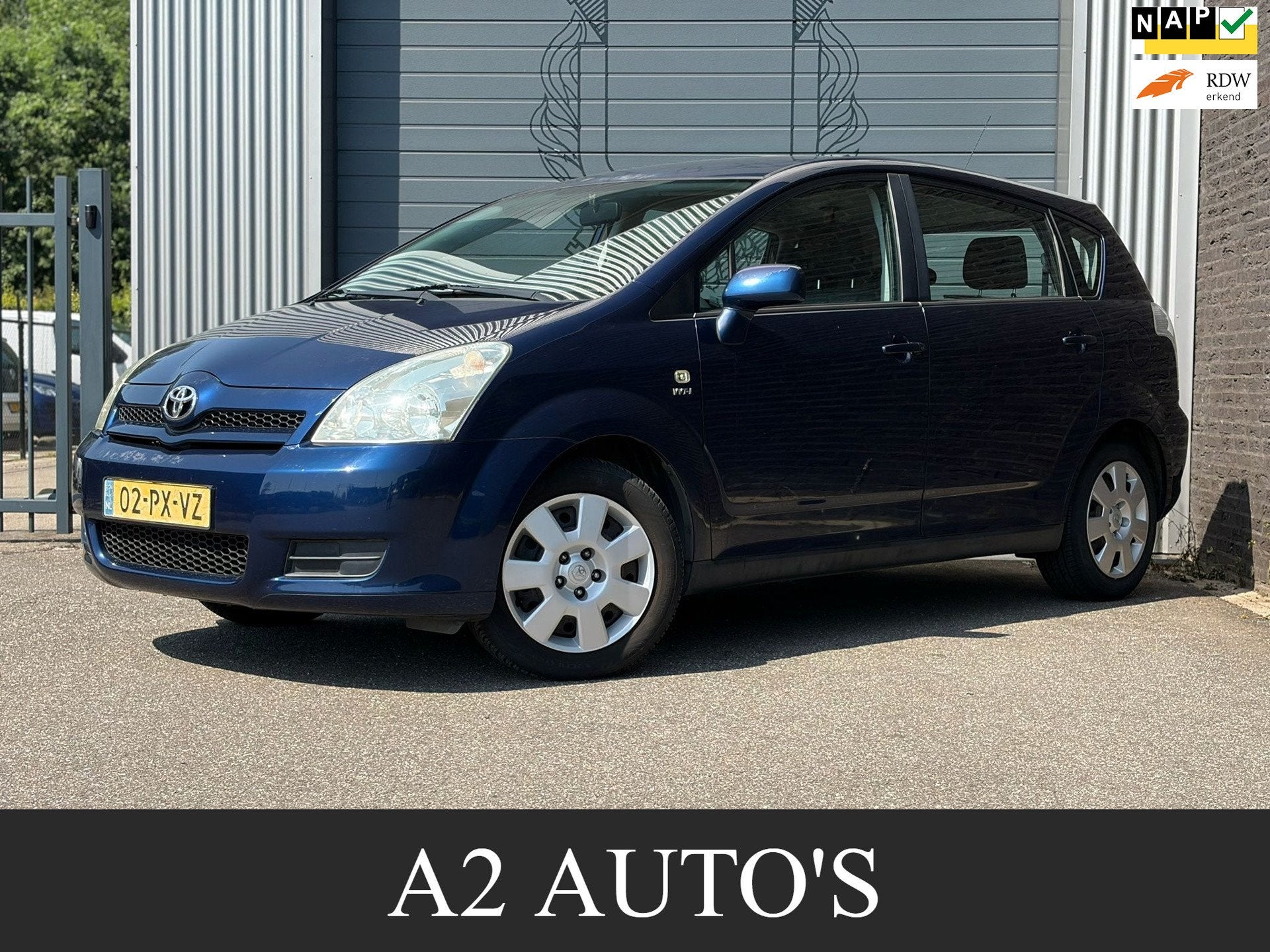 Toyota Corolla Verso 1.6 VVT-i Terra Airco|Nap, Gebruikt, 4 cilinders, Blauw, Origineel Nederlands