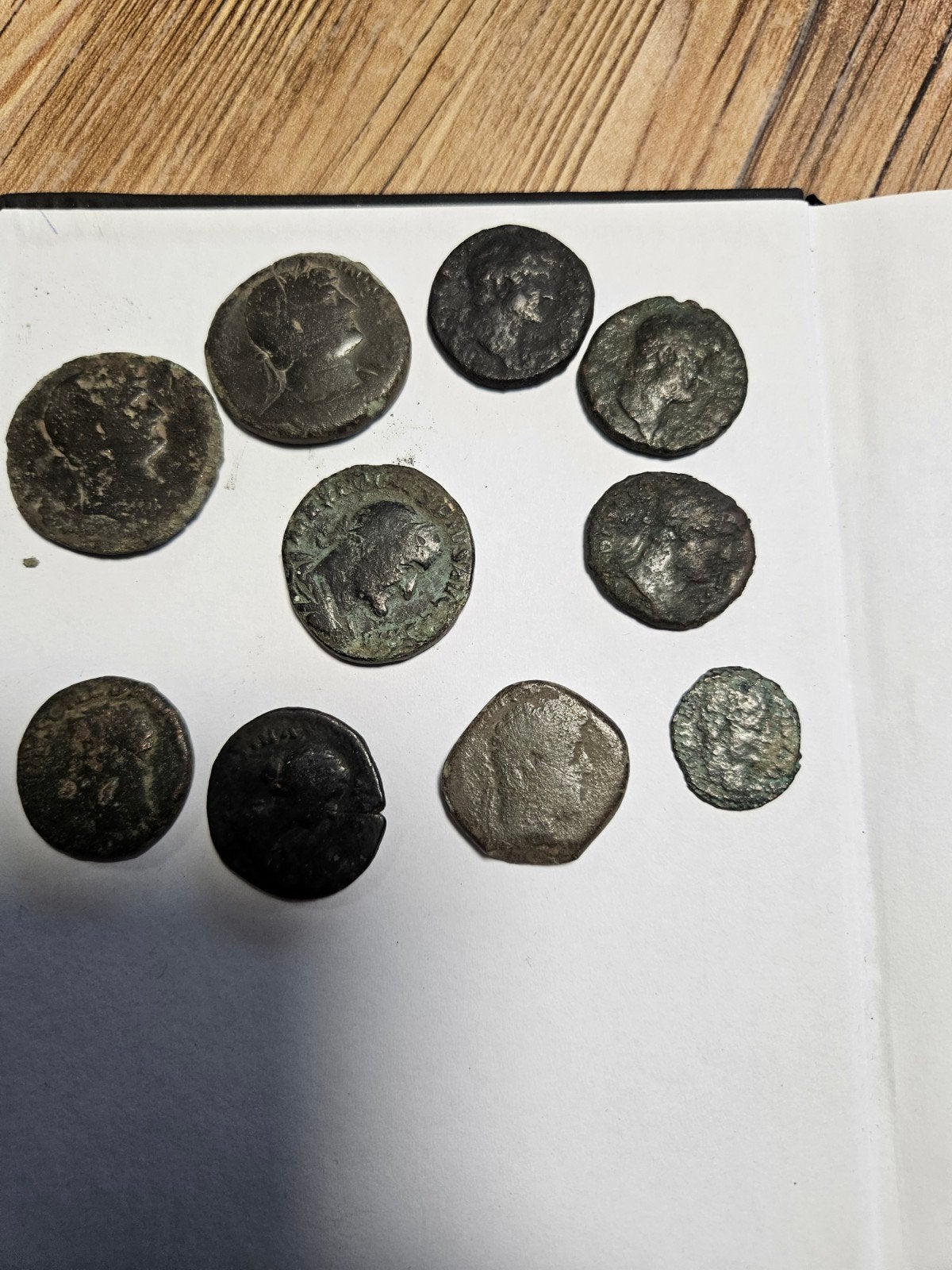 10 Romeinse As munten bodemvondsten, Ophalen of Verzenden, Munten