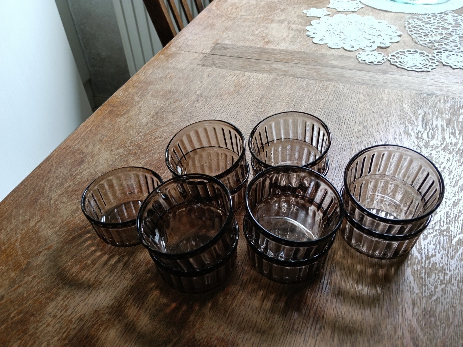 11x Vintage Duralex France ramekins/schaaltjes, Huis en Inrichting, Ophalen of Verzenden, Zo goed als nieuw, Glas, Overige typen