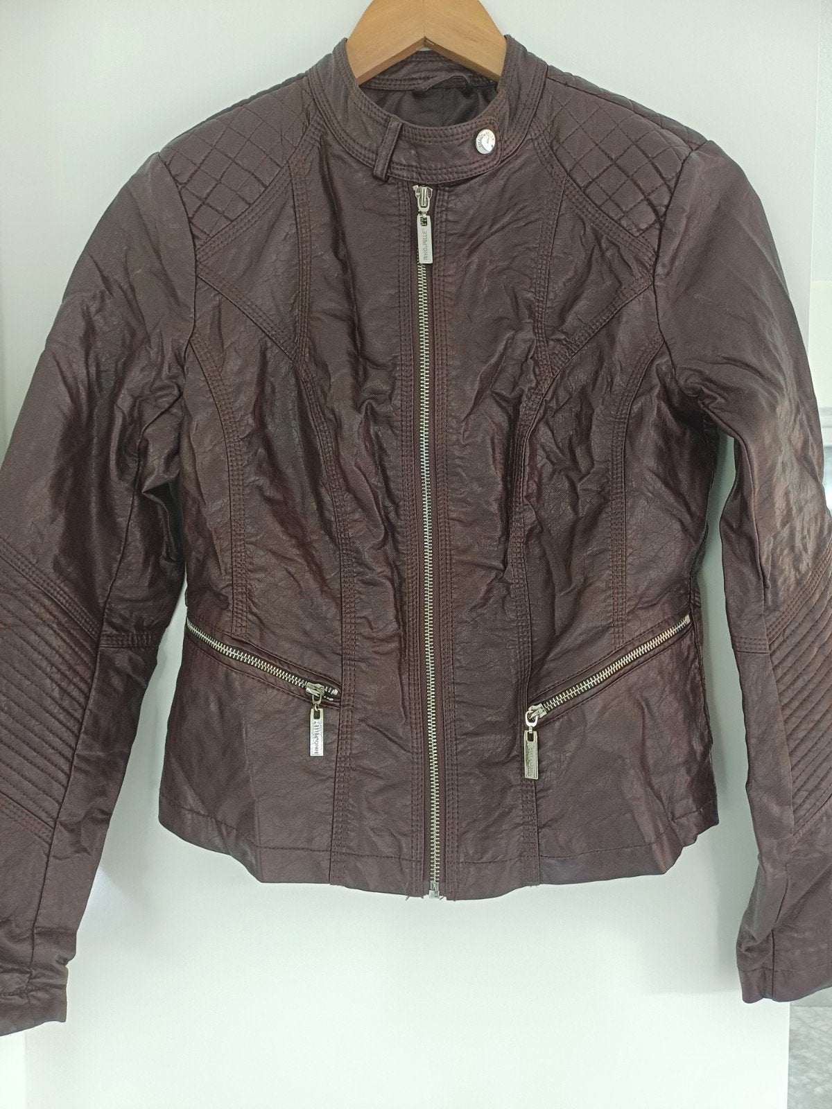 Rino & Pelle jas maat 36 nieuwstaat, Kleding | Dames, Jassen | Zomer, Bruin, Ophalen of Verzenden, Zo goed als nieuw, Maat 36 (S)