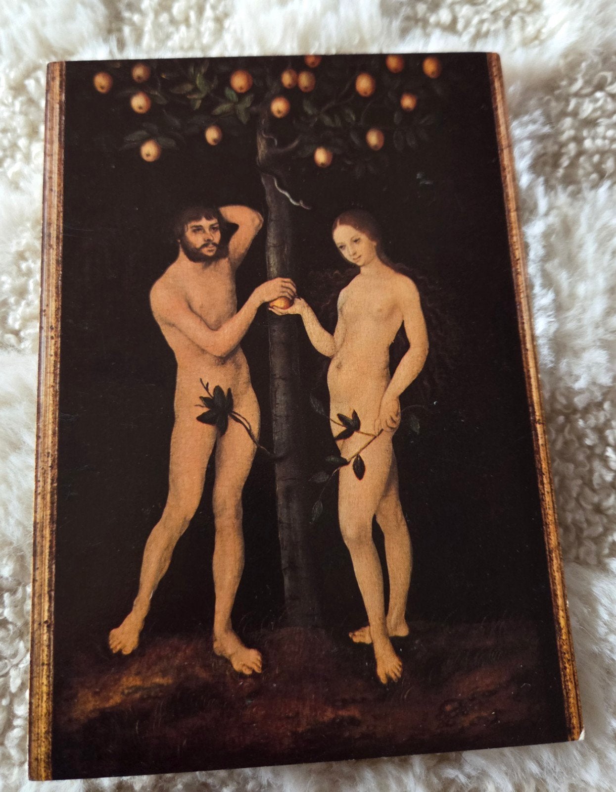 Ansichtkaart Lucas Cranach de Oude - Adam en Eva, Verzenden, 1980 tot heden, Ongelopen, Cultuur en Media