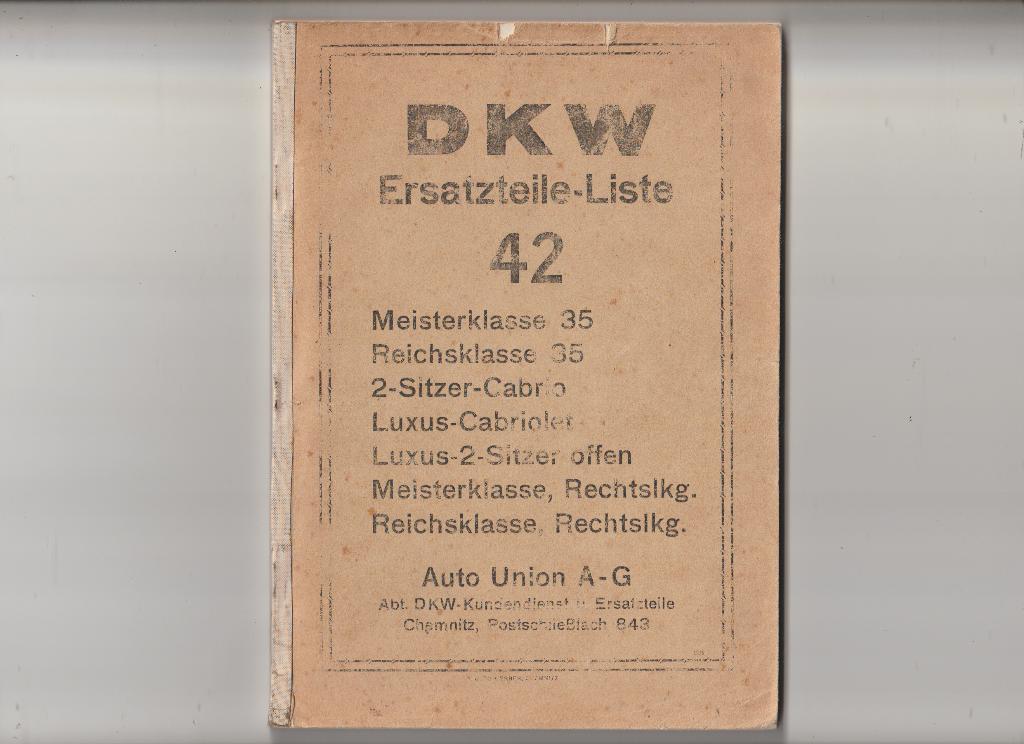 DKW -1934-1935/ Frontwagen F 8-1939 (mooi), Ophalen of Verzenden