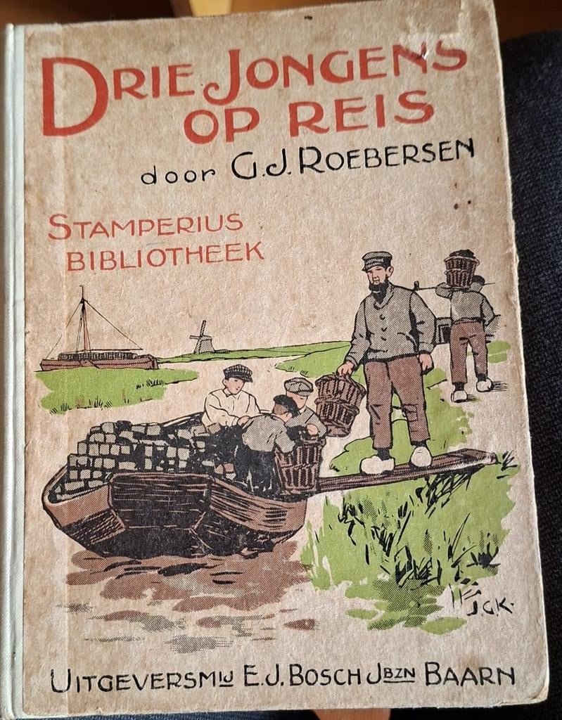 Drie Jongens op Reis - G.J. Roebersen (Vintage Boek), Boeken, Ophalen of Verzenden, Gelezen, G.J. Roebersen, Fictie algemeen