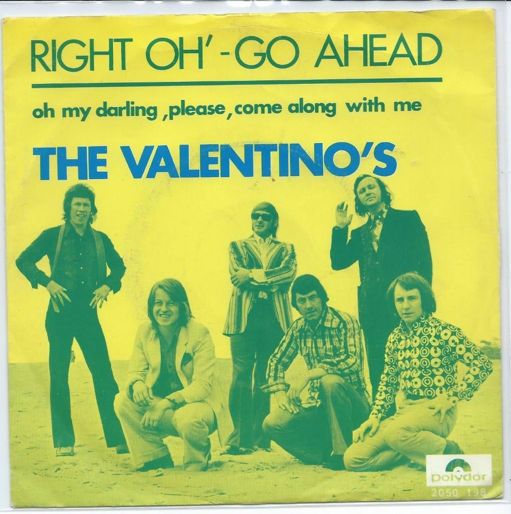 Nederbeat- The Valentino's- Right Oh- Go Ahead, Fotohoes, Verzenden, Gebruikt, Pop