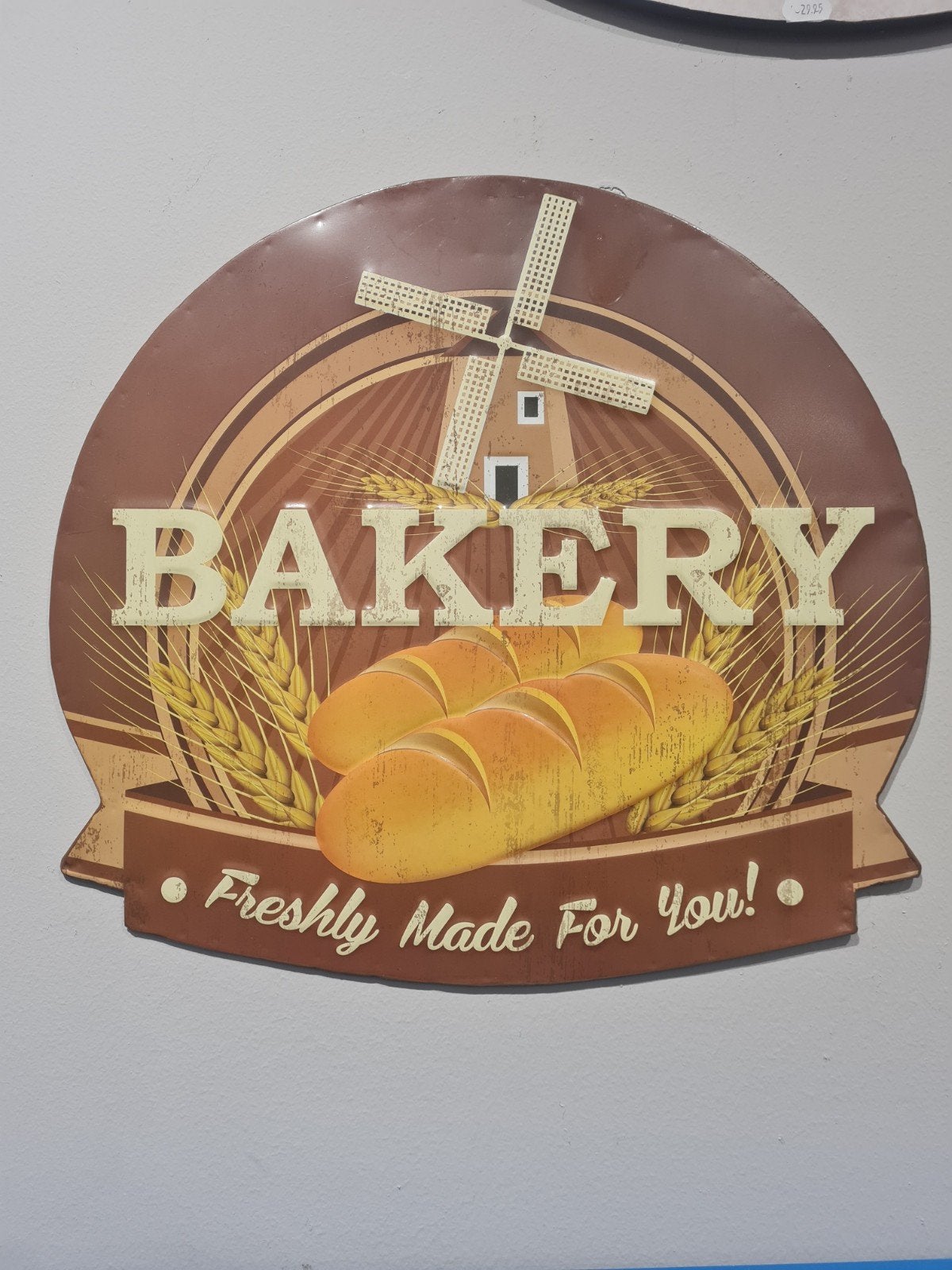 Decoratief Bakery bord - Molen en brood, Huis en Inrichting, Woonaccessoires | Overige, Vintage, Gebruikt, Onbekend, Ophalen of Verzenden