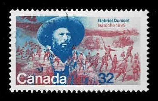 postzegel 908 Canada Gabriel Dumont, Postzegels en Munten, Ophalen of Verzenden, Gestempeld, Noord-Amerika