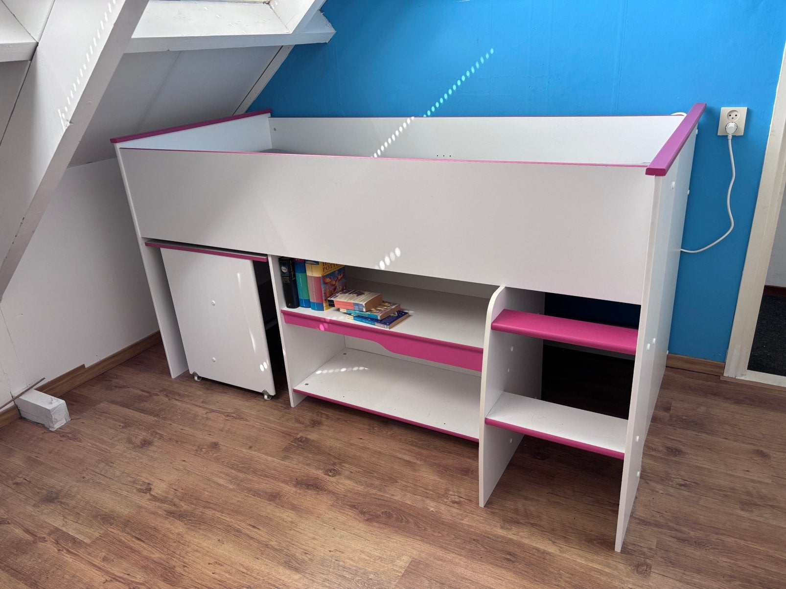 Gratis! Halfhoogslaper met bureau, Ophalen, Gebruikt, Halfhoogslaper
