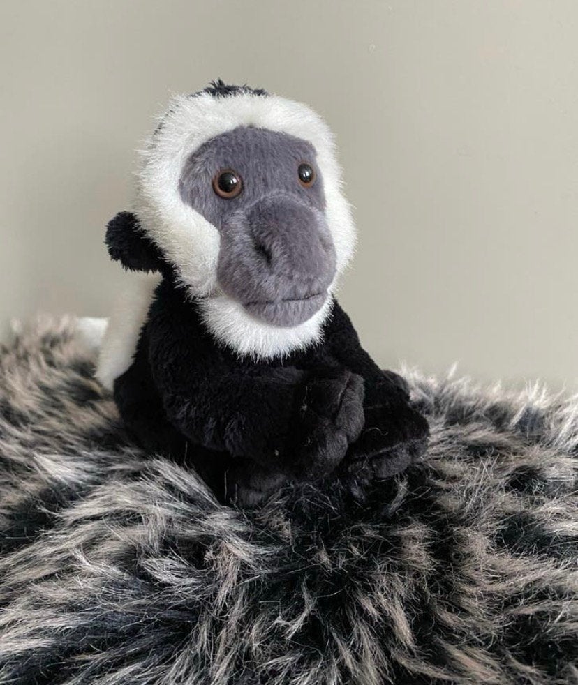 Knuffel aapje 17 cm, Verzenden, Zo goed als nieuw, Aap