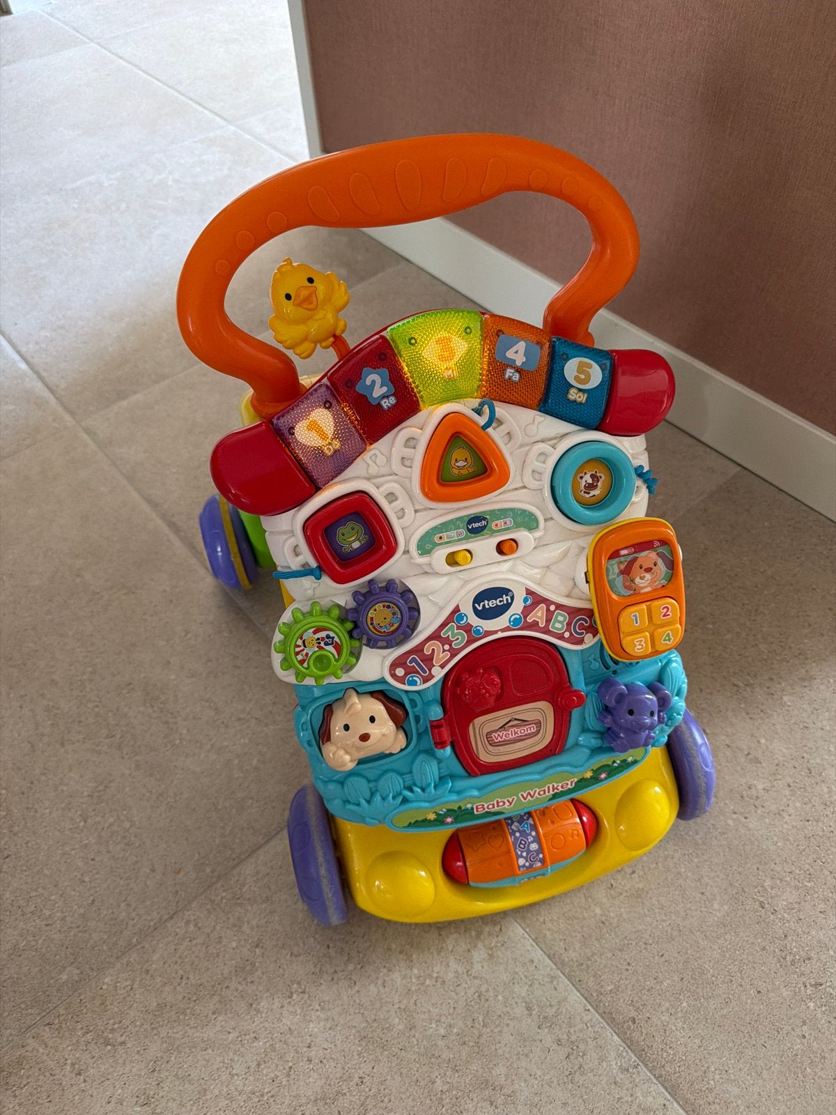 VTech Baby Walker - Interactieve Loopwagen met Geluid en Lic, Ophalen of Verzenden, Zo goed als nieuw, Overige typen, Met licht