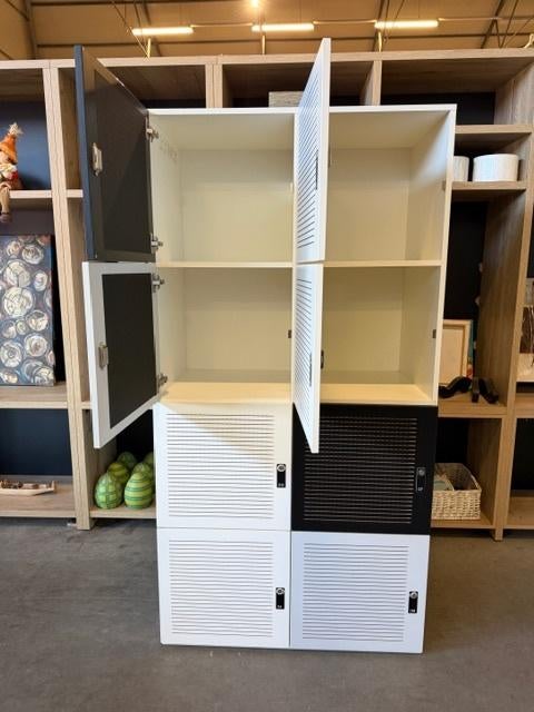 Lockerkast / kast met 8 ruimtes 100x53xH196 cm, 20 st, Ophalen of Verzenden, Gebruikt