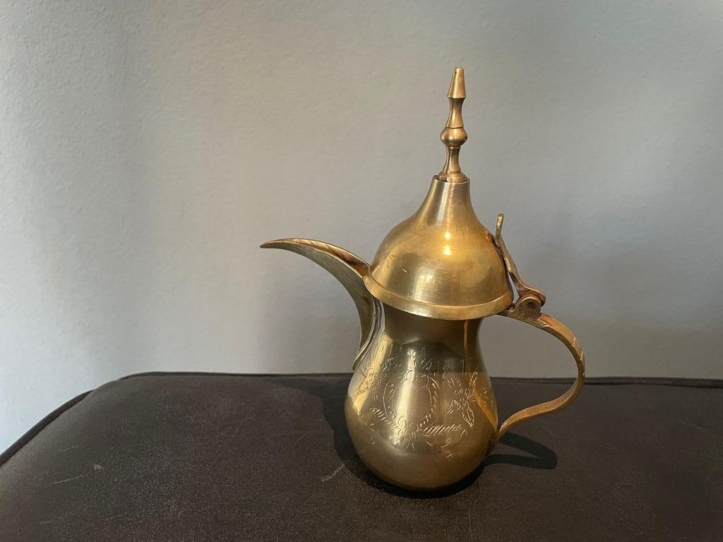 Vintage Arabische Dallah Koffiepot - Koper/Messing, Ophalen of Verzenden, Koper