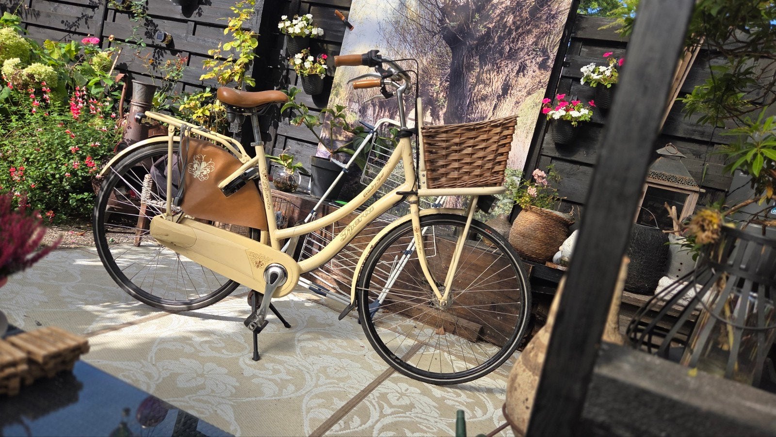 Sparta Country Tour Damesfiets met mand, Ophalen, Sparta, Trommelrem, 53 tot 56 cm