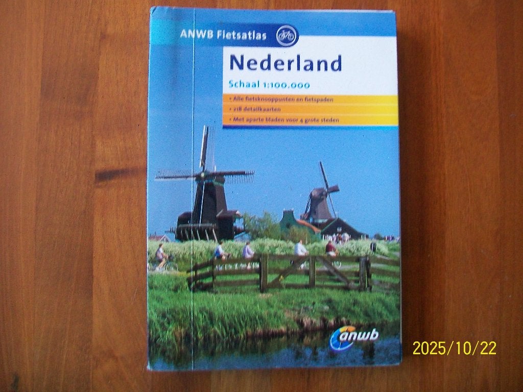 ANWB Fietsatlas Nederland, Zo goed als nieuw, ANWB, Benelux, Fiets- of Wandelgids