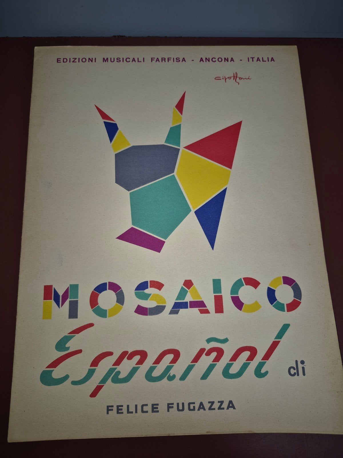 Mosaico Español - Felice Fugazza - Bladmuziek Accordeon, Muziek en Instrumenten, Gebruikt, Wereldmuziek, Ophalen of Verzenden