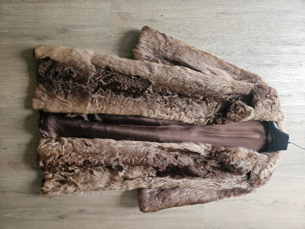 Bontjas, Kleding | Heren, Ophalen of Verzenden, Zo goed als nieuw, Maat 56/58 (XL), Bruin