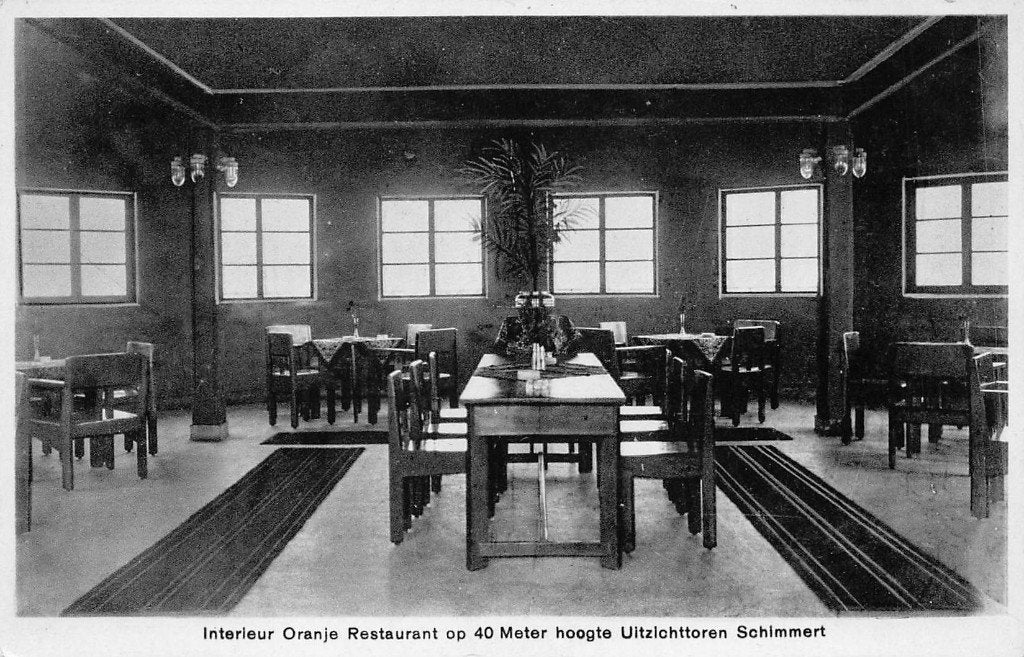 951 Schimmert - Interieur Oranje restaurant  Uitzichttoren, Ophalen of Verzenden, Voor 1920, Ongelopen, Limburg