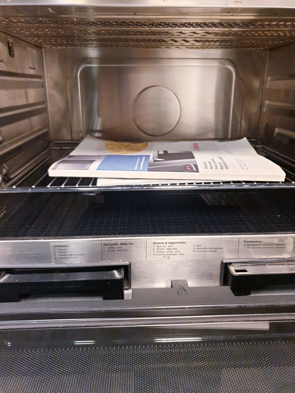 stoom combi magnetron Bosch  60bij45 inc 1jaar garantie, Minder dan 45 cm, Refurbished, Magnetronfunctie, Inbouw