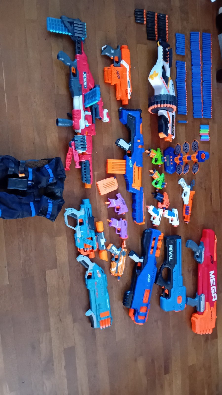 Grote Nerf en X-Shot Blaster Collectie met Accessoires, Ophalen of Verzenden, Gebruikt