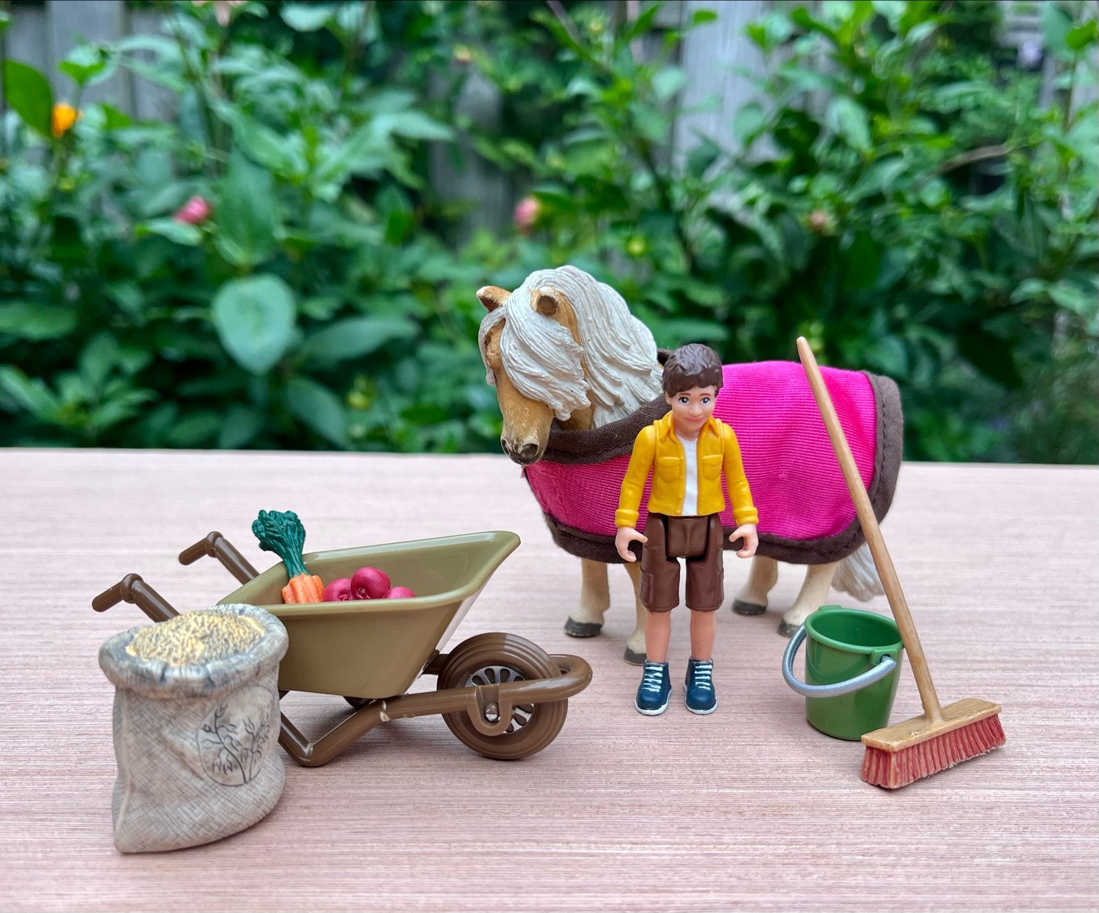 Schleich setje met Ijslandse pony, Ophalen of Verzenden, Zo goed als nieuw, Jongen of Meisje