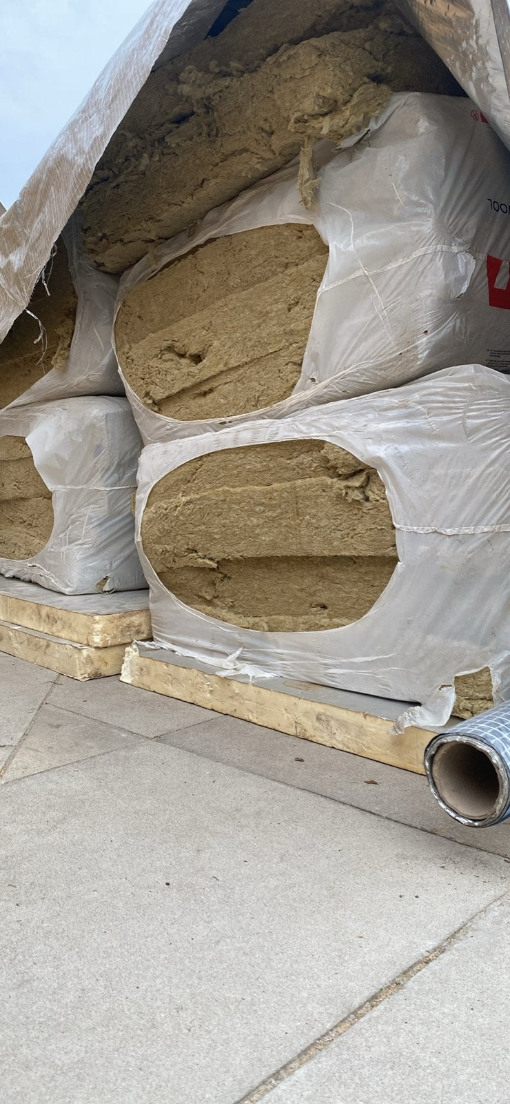 Rockwool isolatie 4 pakken 80mm, 10 tot 15 m², Nieuw, Steenwol, Ophalen of Verzenden