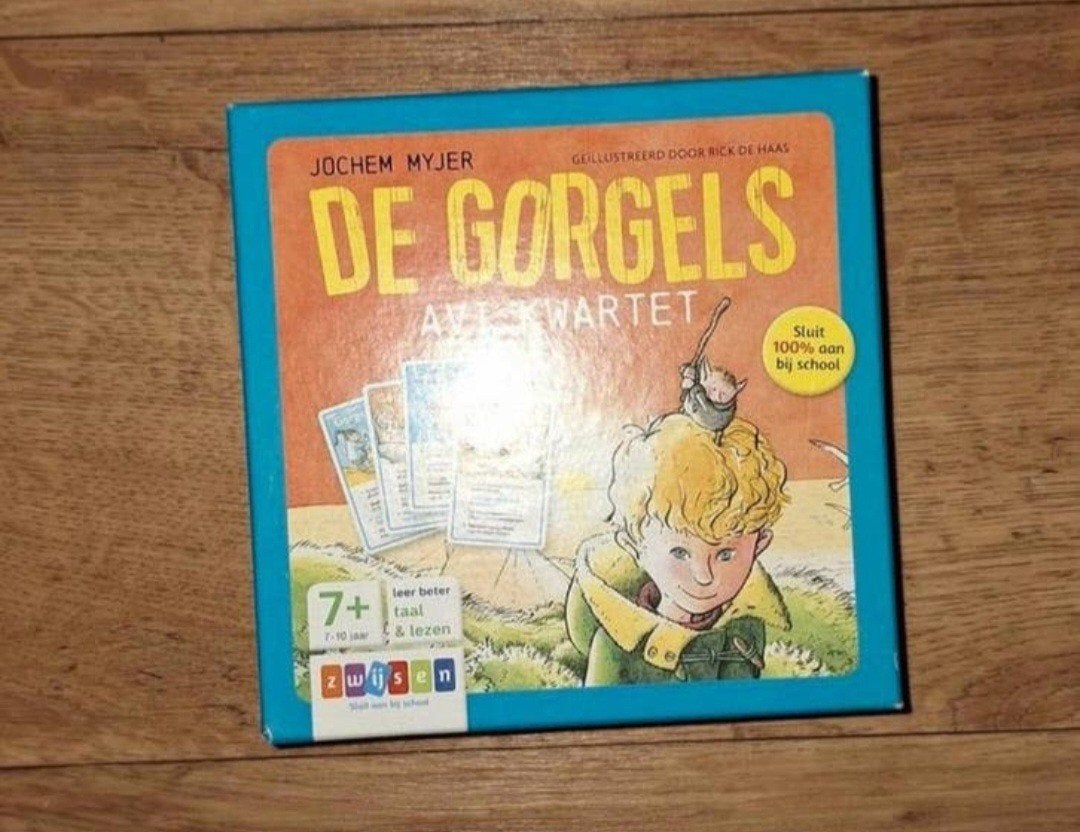 De Gorgels AVI Kwartetspel - Jochem Myjer, Een of twee spelers, Ophalen of Verzenden, Zo goed als nieuw, Zwijsen