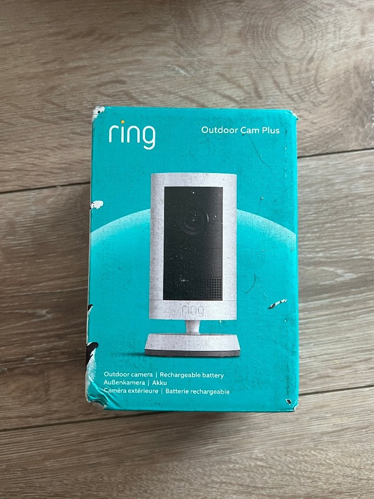 Ring Outdoor Cam Plus - in doos, Ophalen of Verzenden, Zo goed als nieuw, Buitencamera